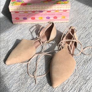 Jeffrey Campbell Tomasi lace up flats